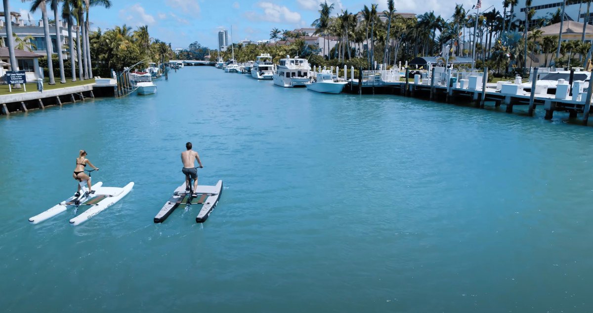 Water biking Miami